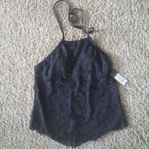 NWT Merona black tankini size medium